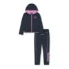 Reebok Color Pop Full Zip Junior Trainingsanzug Grau/rosa