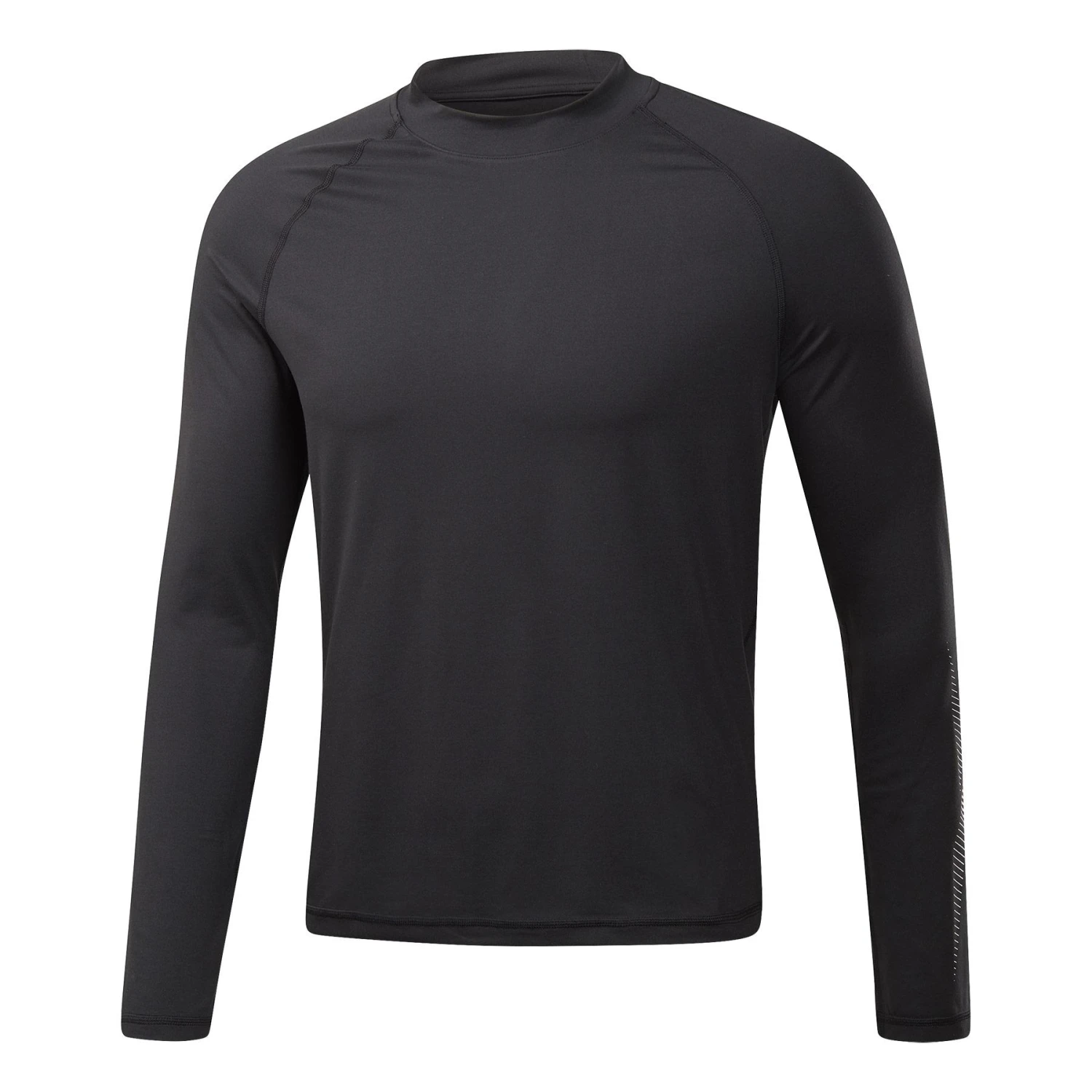 Reebok Thermowarm Touch Langarm-T-Shirt Schwarz Weiß 1 Reebok Thermowarm Touch Langarm-T-Shirt Schwarz Weiß