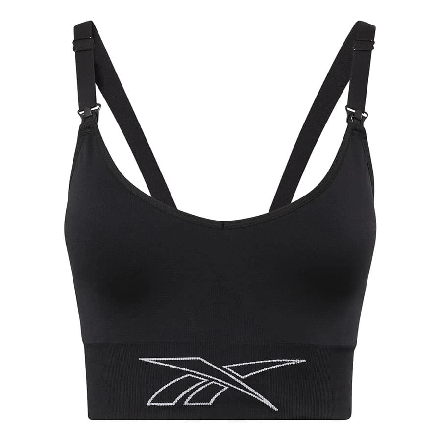 Reebok Studio Maternity Sport-BH Schwarz 1 Reebok Studio Maternity Sport-BH Schwarz