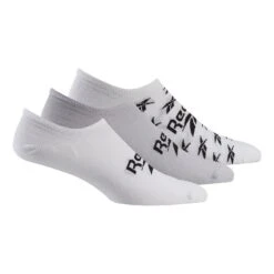 Reebok Classics Foundation Invisible Socken Weiß/schwarz (3er-Pack)