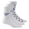 Reebok Classics Fold-Over Crew Socken Weiß/blau/rot (3er-Pack)