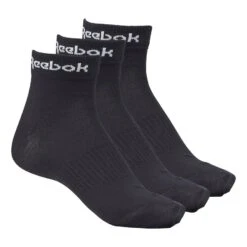 Reebok Active Core Ankle Socken Schwarz (3er-Pack)
