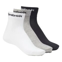 Reebok Active Core Ankle Socken Weiß/schwarz/grau (3er-Pack)