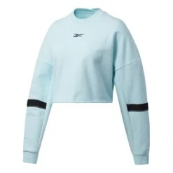 Reebok Studio French Terry Damen Sweatshirt Türkis/schwarz