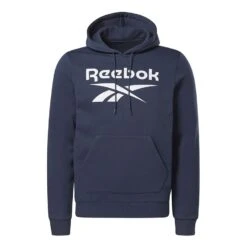 Reebok Identity Vector Kapuzenpullover Marineblau/weiß