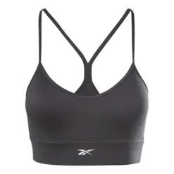 Reebok Workout Ready Padded Sport-BH Schwarz/Logo Weiß