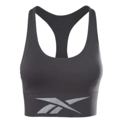 Reebok Workout Ready Seamless Sport-BH Schwarz/grau