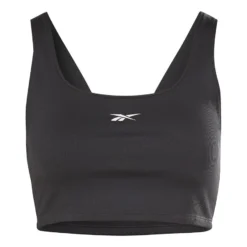 Reebok Workout Ready Rib Sport-BH Schwarz
