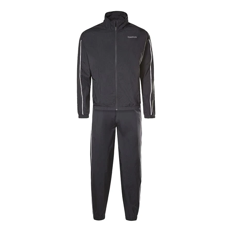 Reebok Training Essentials Piping Trainingsanzug Schwarz 1 Reebok Training Essentials Piping Trainingsanzug Schwarz