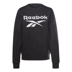 Reebok Identity Logo French Terry Damen Sweatshirt Schwarz/weiß