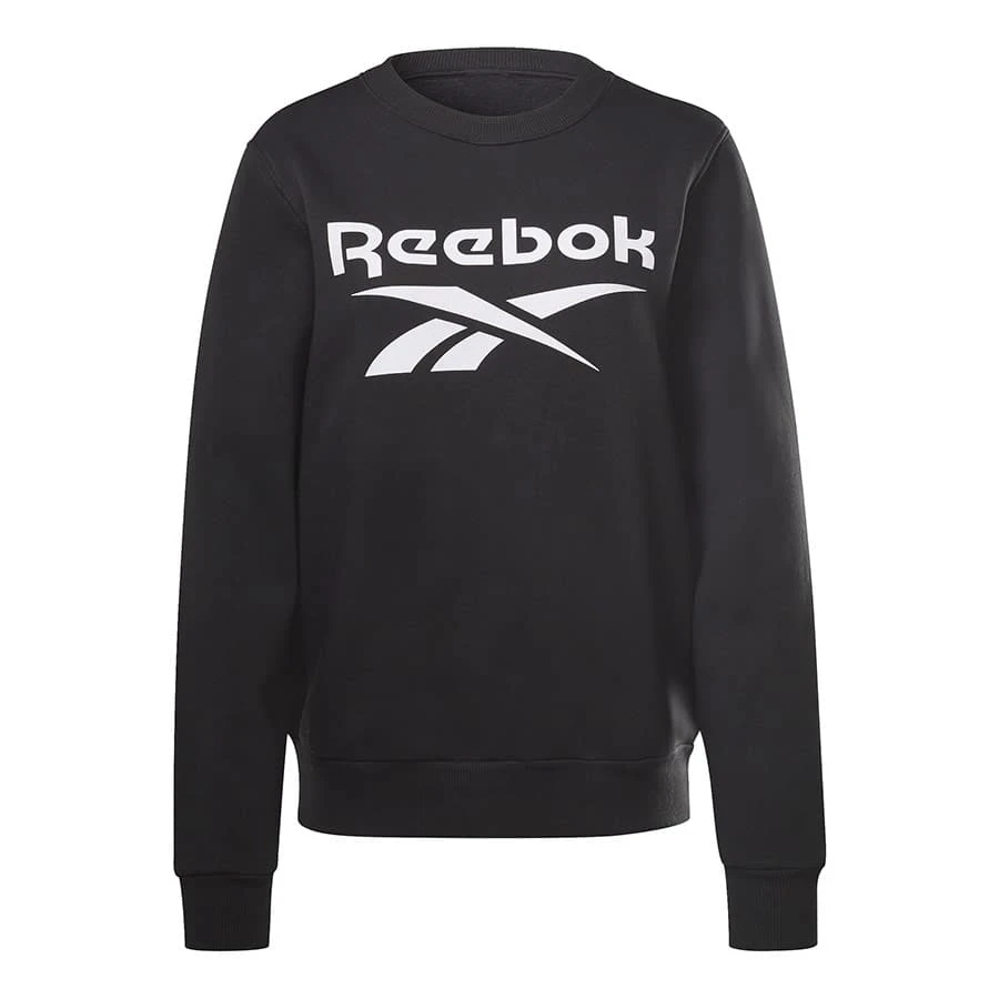 Reebok Identity Logo French Terry Damen Sweatshirt Schwarz/weiß 1 Reebok Identity Logo French Terry Damen Sweatshirt Schwarz/weiß