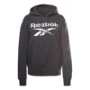 Reebok Identity Logo Fleece Pullover Damen Hoodie Schwarz/weiß