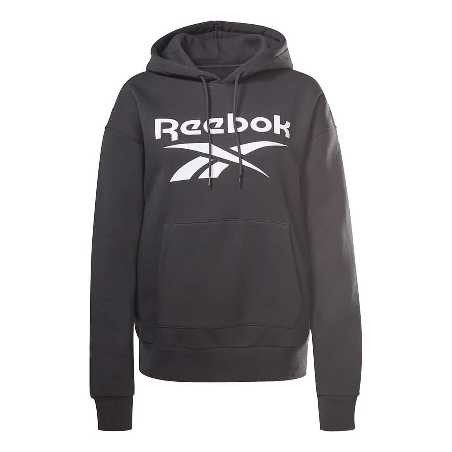 Reebok Identity Logo Fleece Pullover Damen Hoodie Schwarz/weiß 1 Reebok Identity Logo Fleece Pullover Damen Hoodie Schwarz/weiß