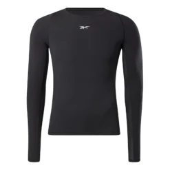 Reebok United By Fitness Compression Langarmshirt Schwarz