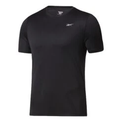 Reebok Running Tech Kurzarm-T-Shirt Schwarz