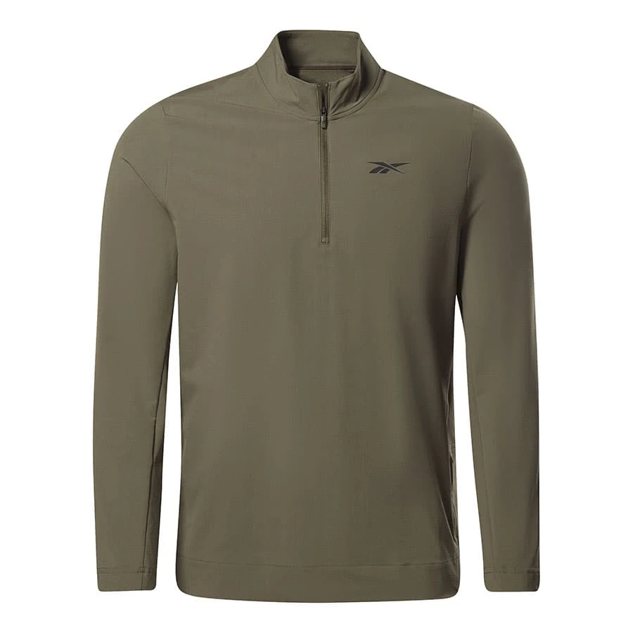 Reebok Performance Woven Half Zip Sweatshirt Grün 1 Reebok Performance Woven Half Zip Sweatshirt Grün