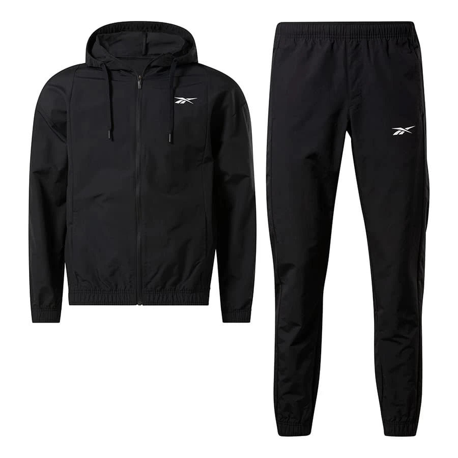 Reebok Techstyle Trainingsanzug Schwarz 1 Reebok Techstyle Trainingsanzug Schwarz