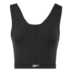 Reebok Crop Lux Perform Sport-BH Schwarz