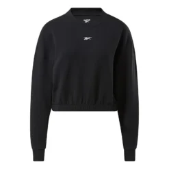 Reebok DreamBlend Cotton Midlayer Damen Sweatshirt Schwarz/weiß