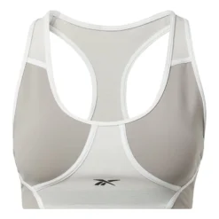 Reebok Lux Racer Colorblocked Padded Sport-BH Grau/weiß