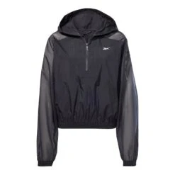 Reebok Opaque Woven Damen Trainingsjacke Schwarz