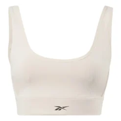 Reebok Studio Stripped Minimalist Sport-BH Weiß