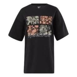 Reebok Training Essentials Graphic Damen T-Shirt Schwarz/grau/rot