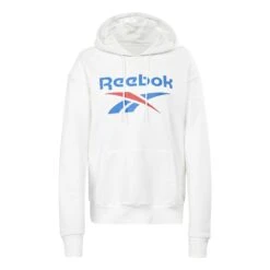 Reebok Identity Big Logo Fleece Damen Hoodie Weiß/blau