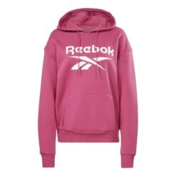 Reebok Identity Big Logo Fleece Damen Hoodie Rosa
