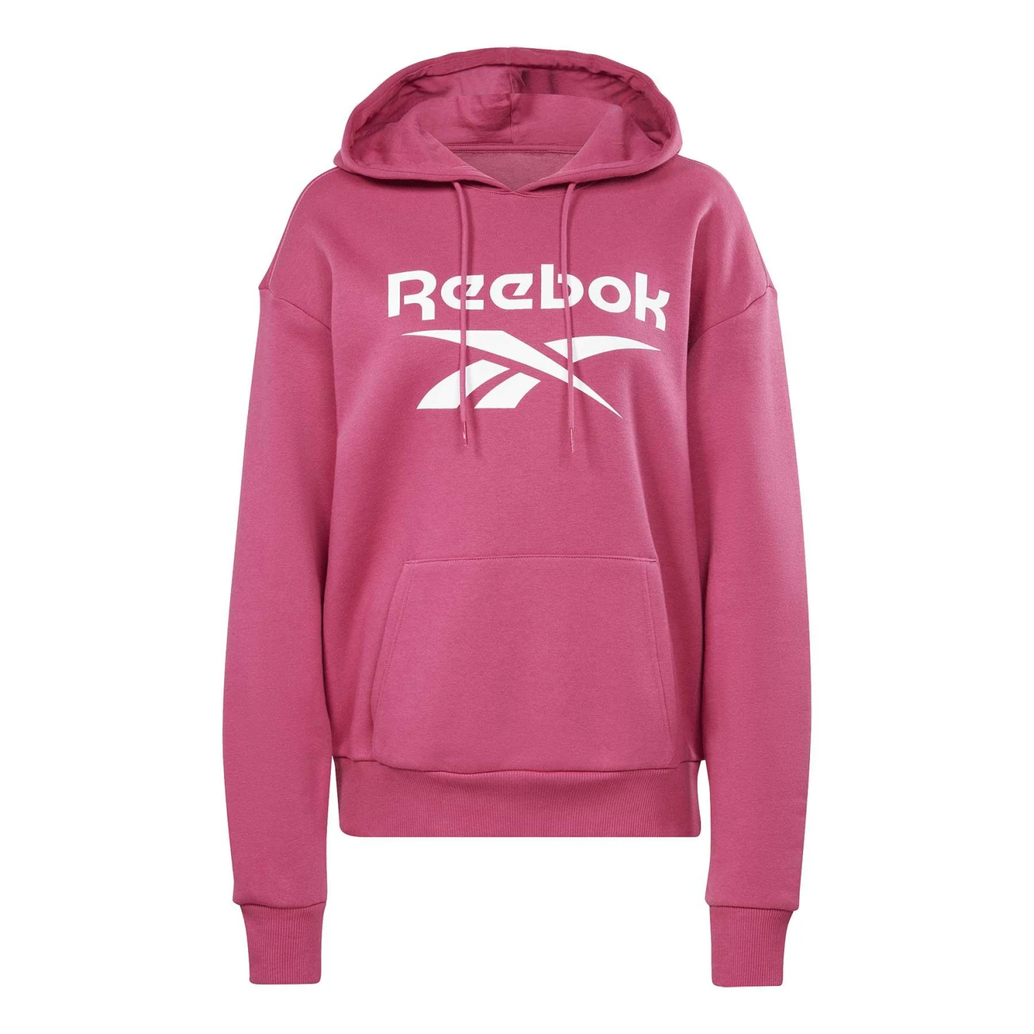 Reebok Identity Big Logo Fleece Damen Hoodie Rosa 1 Reebok Identity Big Logo Fleece Damen Hoodie Rosa
