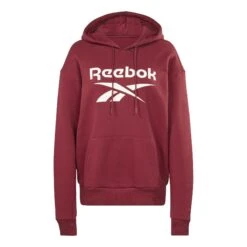 Reebok Identity Big Logo Fleece Damen Hoodie Rot