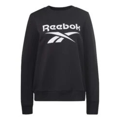 Reebok Identity Big Logo Fleece Damen Sweatshirt Schwarz/weiß