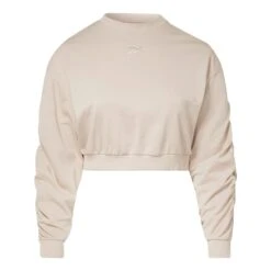 Reebok Studio Knit Fashion Damen Sweatshirt Beige