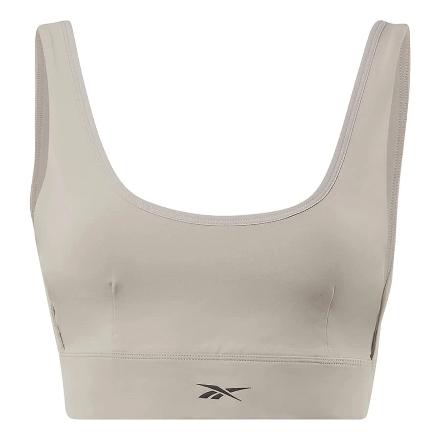 Reebok Studio Stripped Minimalist Sport-BH Hellgrau 1 Reebok Studio Stripped Minimalist Sport-BH Hellgrau