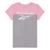 Reebok Color Block Cool Junior T-Shirt Grau/rosa