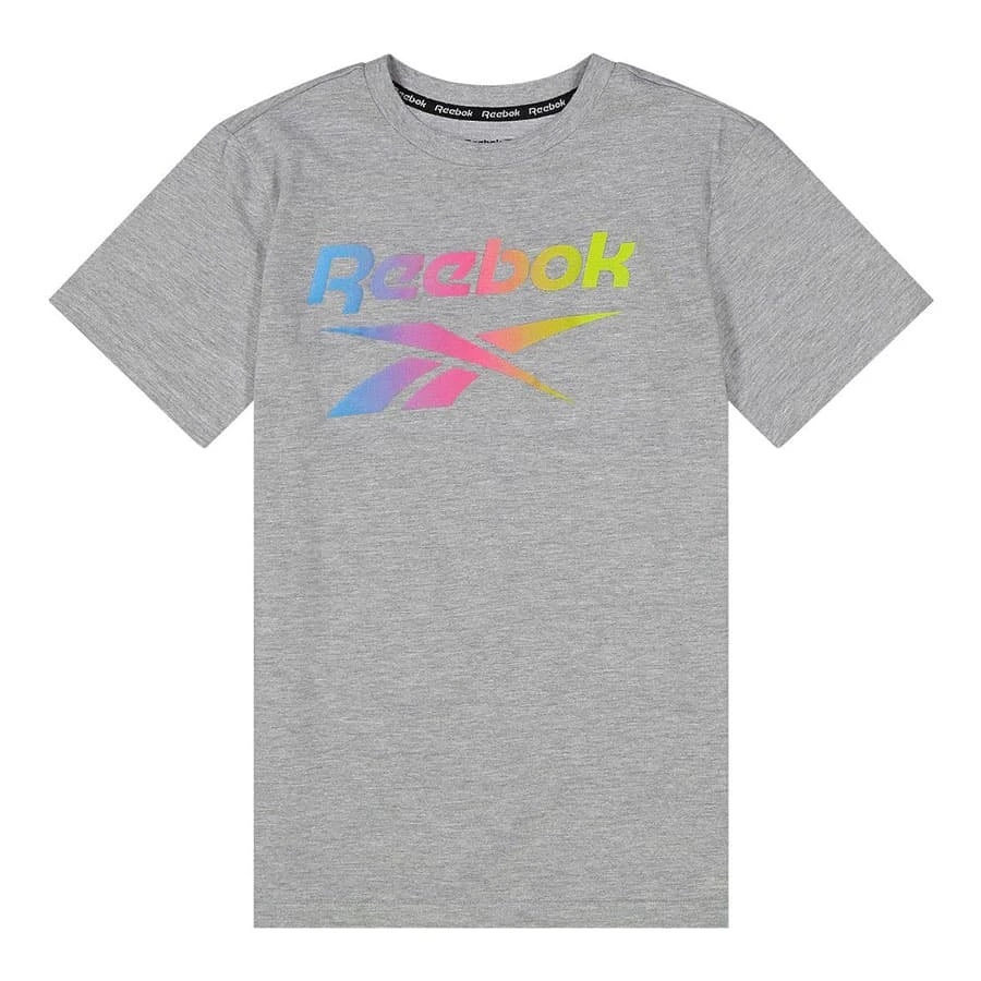 Reebok Gradient Logo Light Junior T-Shirt Dunkelgrau/mehrfarbig 1 Reebok Gradient Logo Light Junior T-Shirt Dunkelgrau/mehrfarbig