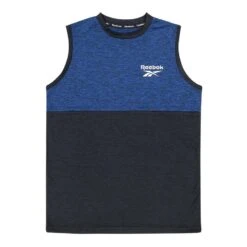 Reebok Performance Muscle Junior Tanktop Blau/schwarz