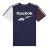 Reebok Classic Tape Junior T-Shirt Blau/granatrot/weiß