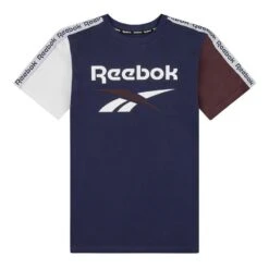 Reebok Classic Tape Junior T-Shirt Blau/granatrot/weiß