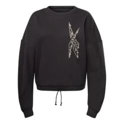 Reebok Modern Safari Cover-Up Damen Sweatshirt Schwarz/grau