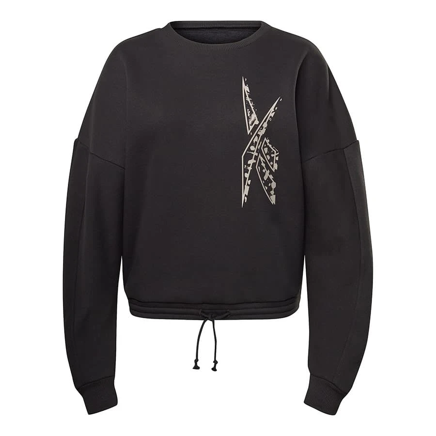 Reebok Modern Safari Cover-Up Damen Sweatshirt Schwarz/grau 1 Reebok Modern Safari Cover-Up Damen Sweatshirt Schwarz/grau