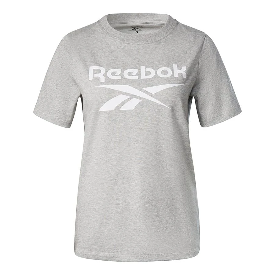 Reebok Identity Damen T-Shirt Hellgrau/weiß 1 Reebok Identity Damen T-Shirt Hellgrau/weiß