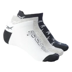 Reebok Found Invisible Socken Weiß Grau Schwarz (3 Paar)