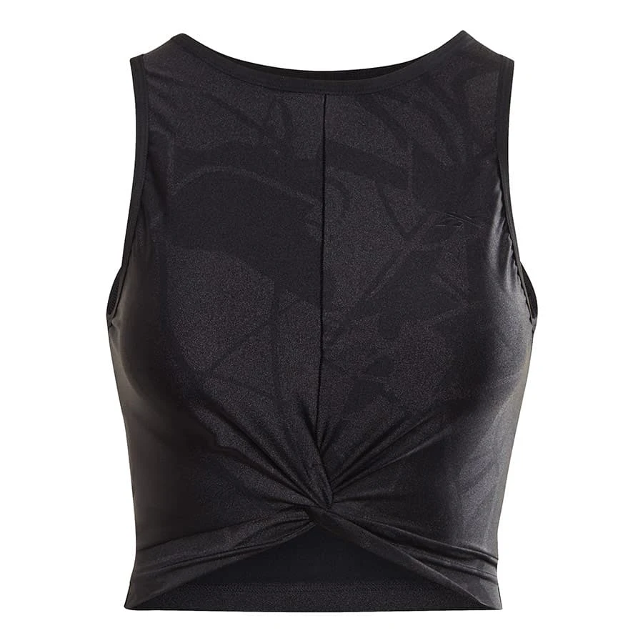 Reebok Shiny Yoga Scribblev Damen Tanktop Schwarz 1 Reebok Shiny Yoga Scribblev Damen Tanktop Schwarz