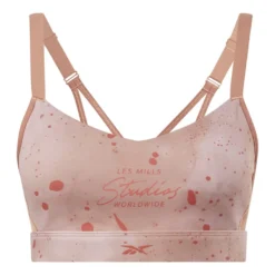 Reebok Les Mills Strappy Sport-BH Rosa