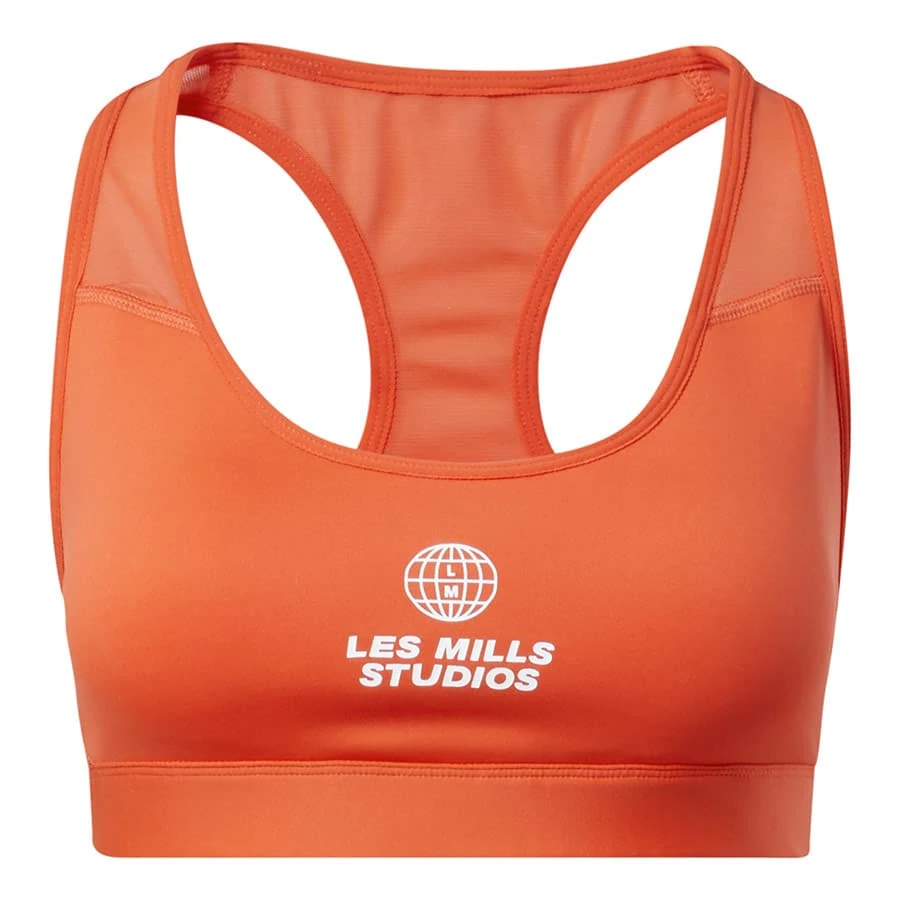 Reebok Les Mills Lux Racer Medium-Support Sport-BH Rot 1 Reebok Les Mills Lux Racer Medium-Support Sport-BH Rot