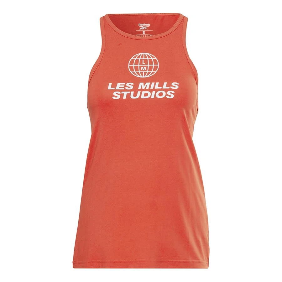 Reebok Les Mills ACTIVCHILL+DREAMBLEND Damen Tanktop Rot/weiß 1 Reebok Les Mills ACTIVCHILL+DREAMBLEND Damen Tanktop Rot/weiß
