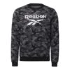 Reebok Identity Camo Big Logo Sweatshirt Schwarz/grau/weiß