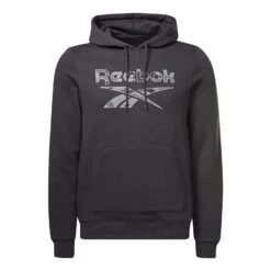 Reebok Identity Big Logo Hoodie Schwarz/grau