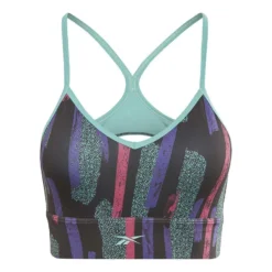 Reebok MYT Printed Sport-BH Schwarz/blau/rot